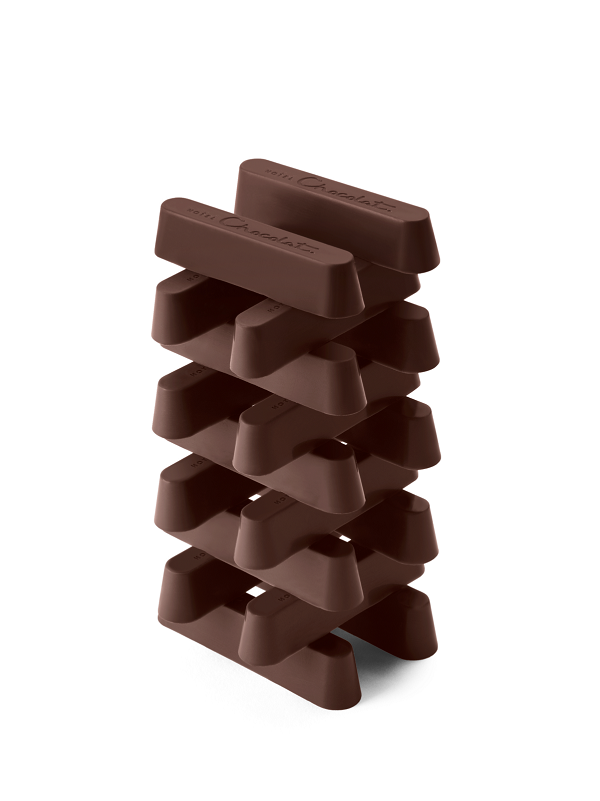 A stack of chocolate batons.