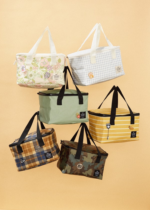 a selection of colourful cool or picnic bags from Typo.